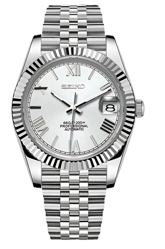 Lumière Date Just Silver Roman Dial (White)